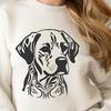 Ornate Labrador Retriever In SVG, PNG, PDF And DXF File Formats - Free