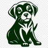 Labrador Retriever Vector Drawing In SVG File Format For Free Download