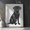 Unique Labrador Retriever Template - Free PNG