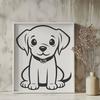 Beautiful Puppy In DXF - Free Digital Download