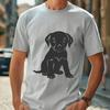 Cute Sitting Labrador Retriever Clipart