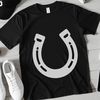 Horse shoe silhouette vector design for Cricut and laser cutting