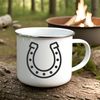 Vector horse shoe design for cutting machines and laser engraving