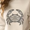 Ornate Crab Image - Free DXF