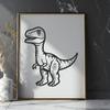 Beautiful Dinosaur SVG, PNG, PDF And DXF Files