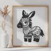 Stunning Donkey - SVG Format