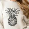 Artistic Pineapple In PDF & PNG