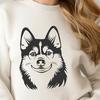 Husky Digital Art In SVG, PNG, PDF And DXF File Formats