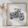 Artistic Motorbike In SVG Format