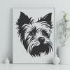 Stunning Yorkshire Terrier - Laser SVG