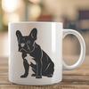 Creative French Bulldog In DXF