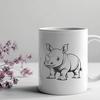 Artistic Rhino In PNG - Free Download