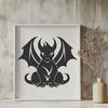 Artistic Dragon Printable Artwork - Free PNG