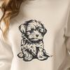 Free Puppy Digital Drawing In DXF For Free Download