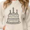 Free Unique Birthday Cake Artwork DXF - Commercial Use