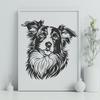 Creative Australian Shepherd - Pet DXF Free Download