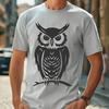 Beautiful Perched Owl - DXF