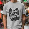 Beautiful Yorkshire Terrier In SVG & PNG