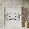 Creative Axolotl In SVG Format - Free Download