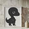 Unique Baby Dinosaur Template - Free PNG