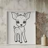 Cute Deer In SVG & DXF