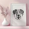 Artistic Great Dane - Vinyl SVG