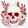 Artistic Skull Digital Drawing - Free SVG Download