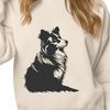 Beautiful Australian Shepherd In DXF Format