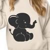 Sitting Elephant - DXF