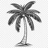 Palm Tree Template In PNG File Format For Free Download