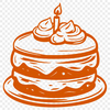 Free Birthday Cake PNG - For Glowforge Project