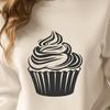 Beautiful Cupcake In PDF And PNG