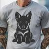 Beautiful Sitting German Shepherd Artwork