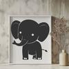 Cute Elephant - DXF Format