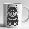 Cute Sitting Shiba Inu - PDF