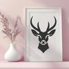 Stunning Deer Vector Image In DXF For Free Download