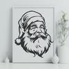 Artistic Father Christmas Digital Artwork