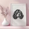 Creative Cocker Spaniel - For Sublimation Project