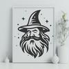 Wizard Vector Drawing In PNG & SVG - Free Digital Download