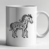 Creative Horse In DXF Format - Free Download