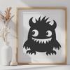 Beautiful Monster In SVG - For Free Download, Commercial Use