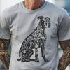 Beautiful Sitting Great Dane - SVG