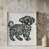 Ornate Standing Havanese - SVG