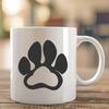 Distinct Paw Markings in Vector Design Vector illustration of multiple animal paws featuring distinct markings and patterns.