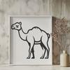 Artistic Camel In SVG, PNG, PDF And DXF File Formats - Free