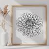 Beautiful Chrysanthemum - SVG Format