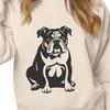 Free Sitting Bulldog DXF