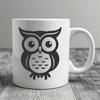 Stunning Owl Digital Drawing - Free DXF Download