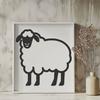 Artistic Sheep - Laser PNG