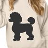 Standing Poodle Silhouette - SVG Free Download